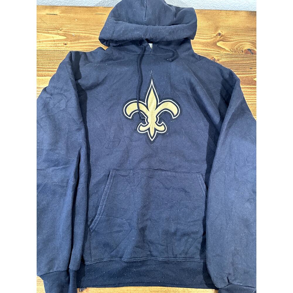 New Orleans Saints Football Vintage NFL Apparel Fleece Hoodie Sweatshirt